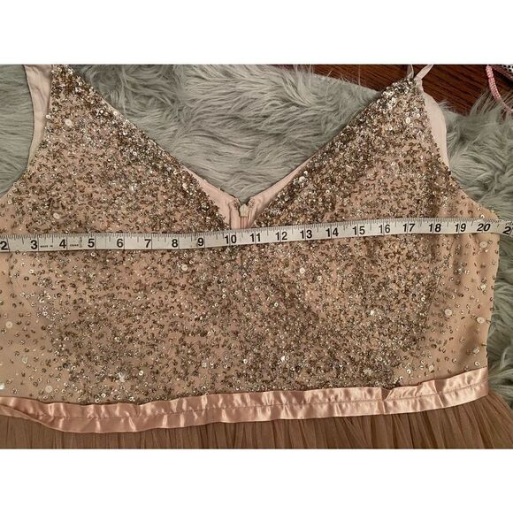 BHLDN - Avery Beaded Sequin Tulle Bridesmaid Special Occasion Dress size 20 - Picture 15 of 15